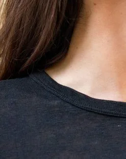 Aatise Top Noir En Lin - Zaza -Thinking Mu Soldes 1325 c1feb1e0 e7b7 425b b0d8 a7e2ffdd973a