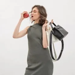 Carmen & Simone Sac à Main Cuir De Pomme - Simone -Thinking Mu Soldes 14