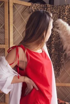 Carlotta Top Coton Upcyclé - Chamade -Thinking Mu Soldes 1675542982966