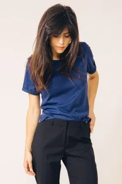 Thinking Mu Soldes -Thinking Mu Soldes 17H10t shirtbleucotonfemmebleunavy