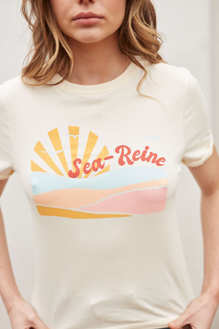 Les Sirènes T-shirt Coton Biologique - Sea Reine 3 Les Sirènes T-shirt Coton Biologique - Sea Reine