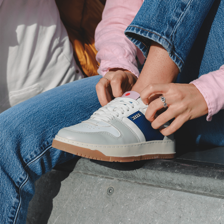 Meeko Baskets Cuir De Pomme Bleu - Kiboko 9 Meeko Baskets Cuir De Pomme Bleu - Kiboko – Image 7