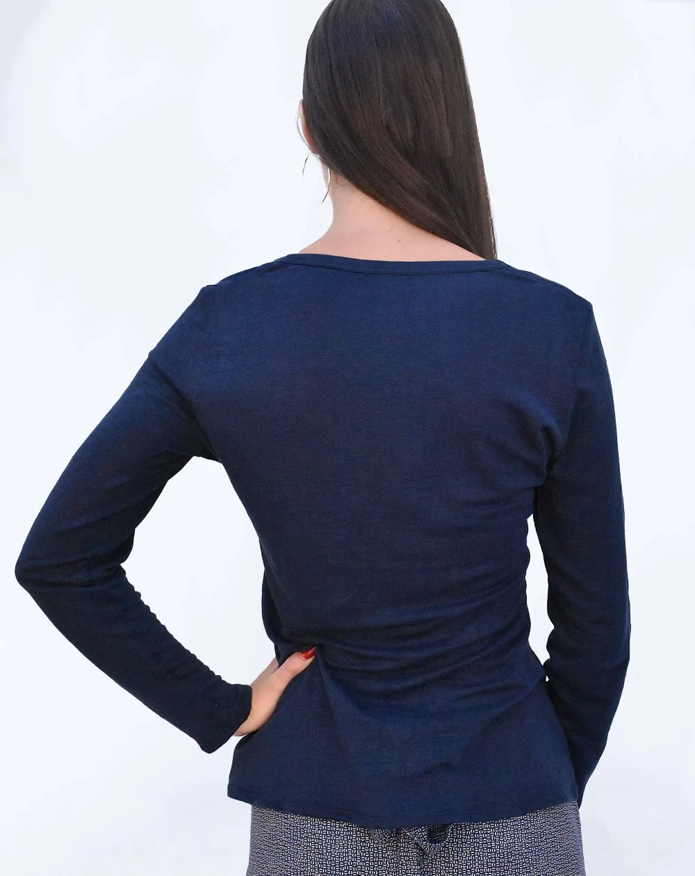 Aatise Top Marine En Lin - Zieza 4 Aatise Top Marine En Lin - Zieza – Image 2