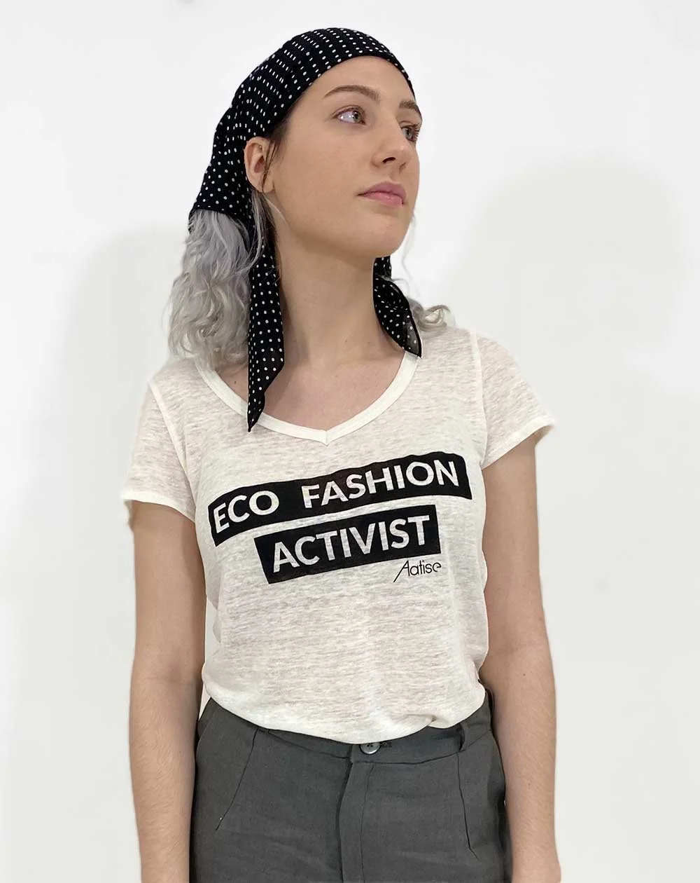 Aatise T-shirt "fashion Activist" En Lin - Zazie 3 Aatise T-shirt "fashion Activist" En Lin - Zazie