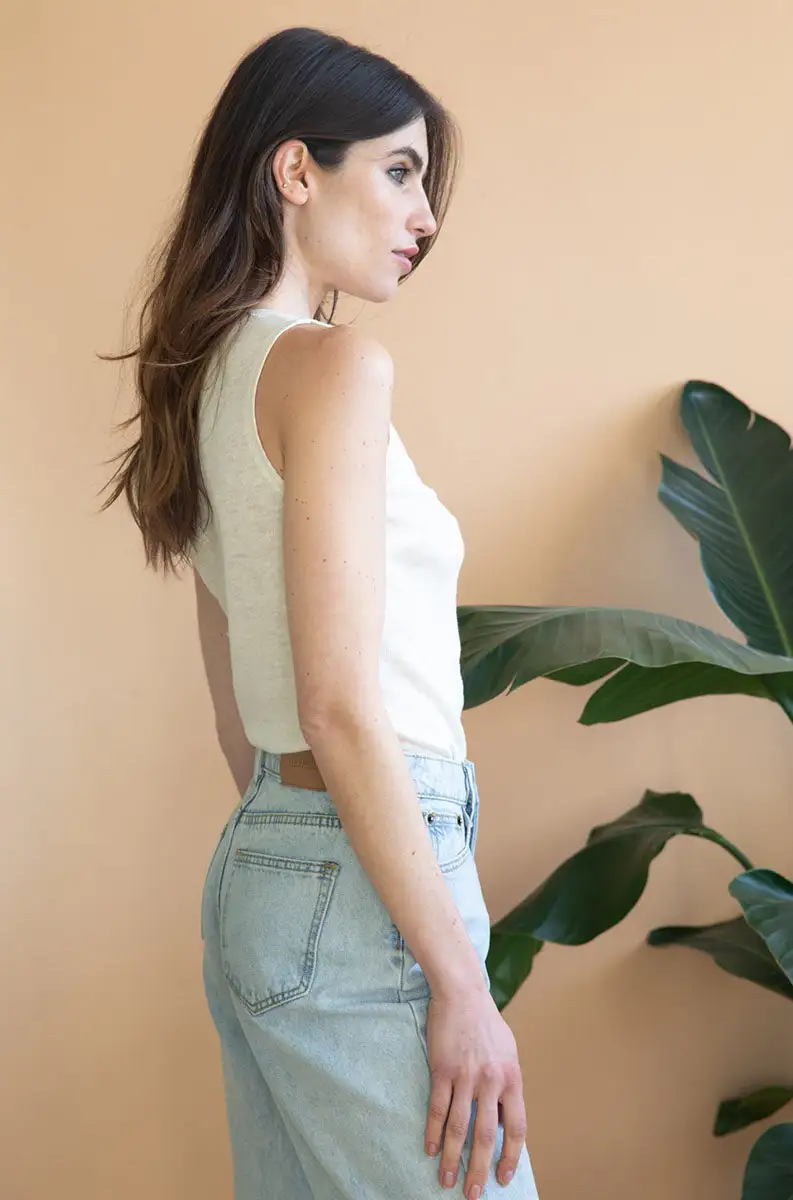 Avani Débardeur Lin Biologique - Lilas 4 Avani Débardeur Lin Biologique - Lilas – Image 2