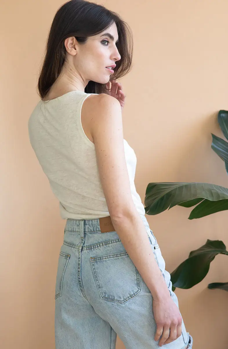 Avani Débardeur Lin Biologique - Lilas 5 Avani Débardeur Lin Biologique - Lilas – Image 3