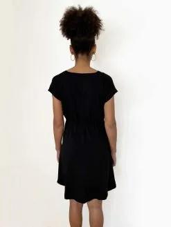 Aatise Robe Noire Lenzing® Ecovero® - Zomi -Thinking Mu Soldes 7660