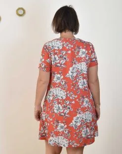 Aatise Robe Rouge Lenzing® Ecovero® - Zelda -Thinking Mu Soldes 8139