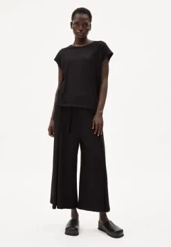 Armedangels T-shirt Coton Biologique - Oneliaa -Thinking Mu Soldes ARMEDANGELS Tshirt ONELIAA noir 5