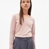 Armedangels Top Coton Biologique - Eleaa -Thinking Mu Soldes ARMEDANGELS top ELEAA rose pale