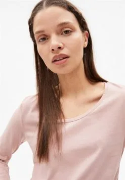 Armedangels Top Coton Biologique - Eleaa 10 Armedangels Top Coton Biologique - Eleaa -Thinking Mu Soldes ARMEDANGELS top ELEAA rose pale 3