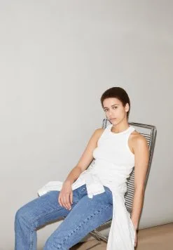 Armedangels Débardeur Coton Biologique - Kanitaa -Thinking Mu Soldes ARMEDANGELS top KANITAA blanc 4