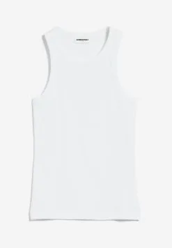 Armedangels Débardeur Coton Biologique - Kanitaa -Thinking Mu Soldes ARMEDANGELS top KANITAA blanc 6