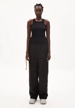 Armedangels Débardeur Coton Biologique - Kanitaa -Thinking Mu Soldes ARMEDANGELS top KANITAA noir 5