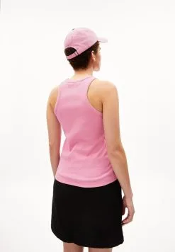 Armedangels Débardeur Coton Biologique - Kanitaa -Thinking Mu Soldes ARMEDANGELS top KANITAA rose 2