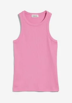 Armedangels Débardeur Coton Biologique - Kanitaa -Thinking Mu Soldes ARMEDANGELS top KANITAA rose 7