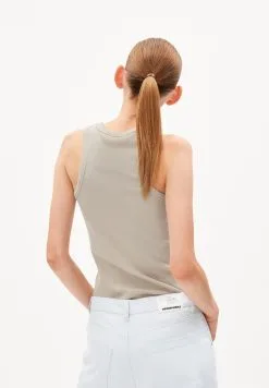 Armedangels Débardeur Coton Biologique - Kanitaa -Thinking Mu Soldes ARMEDANGELS top KANITAA sable 2