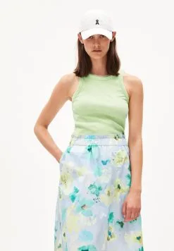 Armedangels Débardeur Coton Biologique - Kanitaa -Thinking Mu Soldes ARMEDANGELS top KANITAA vert citron