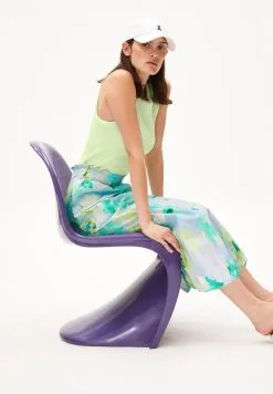 Armedangels Débardeur Coton Biologique - Kanitaa -Thinking Mu Soldes ARMEDANGELS top KANITAA vert citron 4