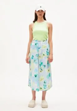 Armedangels Débardeur Coton Biologique - Kanitaa -Thinking Mu Soldes ARMEDANGELS top KANITAA vert citron 6