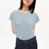 Armedangels T-shirt Coton Biologique - Ofeliaa 2 Armedangels T-shirt Coton Biologique - Ofeliaa -Thinking Mu Soldes ARMEDANGELS T shirt OFELIAA pretty stripes bleu b7a6685e b42d 4304 b4de e4016f4d9264