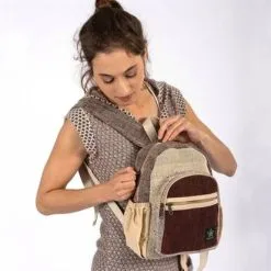 Bhangara Sac à Dos Chanvre - Sunsari -Thinking Mu Soldes BHANGARA Sac SUNSARI marron 3 f5004d63 f490 4bcc b34b a46d511ce3eb