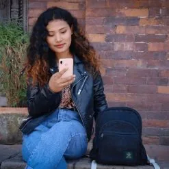 Bhangara Sac à Dos Chanvre - Sunsari -Thinking Mu Soldes BHANGARA Sac SUNSARI noir 2