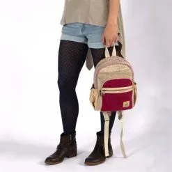 Bhangara Sac à Dos Chanvre - Sunsari -Thinking Mu Soldes BHANGARA Sac SUNSARI rouge 4 91e77079 2c07 45fb ae19 c707db5045a6