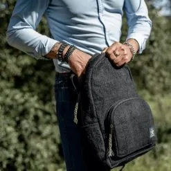 Bhangara Sac à Dos Chanvre - Uttara 36 Bhangara Sac à Dos Chanvre - Uttara -Thinking Mu Soldes BHANGARA Sac UTTARA noir 2