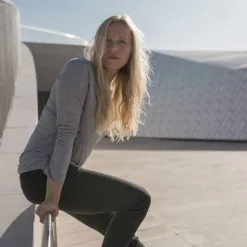 Bleed T-shirt Manches Longues Tencel® -Thinking Mu Soldes BLEED Manche longue gris 3