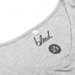 Bleed T-shirt Manches Longues Tencel® -Thinking Mu Soldes BLEED Manche longue gris 8