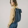 Brava Fabrics Sac à Dos Coton Biologique - Nebraska -Thinking Mu Soldes BRAVA Sac a dos NEBRASKA bleu marine