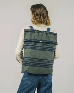 Brava Fabrics Sac à Dos Coton Biologique - Nebraska -Thinking Mu Soldes BRAVA Sac a dos NEBRASKA kaki 3