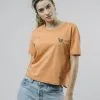 Brava Fabrics T-shirt Coton Bio - Leo -Thinking Mu Soldes BRAVA T shirt orange leo 3528a3f0 889b 4a59 a240 7c9823fe3a6c