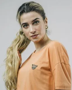 Brava Fabrics T-shirt Coton Bio - Leo -Thinking Mu Soldes BRAVA T shirt orange leo 3 385ac943 d563 49a7 a1cb 610c4e173fae