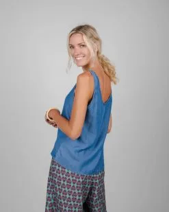Brava Fabrics Débardeur Tencel® - Tank Top Denim -Thinking Mu Soldes BRAVA FABRICS Top DENIM indigo 4