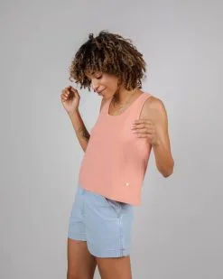Brava Fabrics Débardeur Coton Biologique - Jersey -Thinking Mu Soldes BRAVA FABRICS Top JERSEY Corail 6
