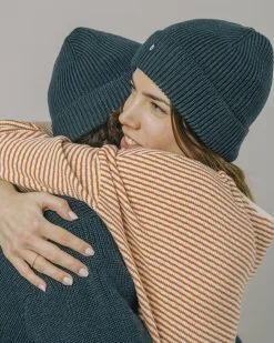 Brava Fabrics Bonnet En Laine Mérinos Certifiée -Thinking Mu Soldes BRAVA FABRICS bonnet WATERFRONT bleu 2