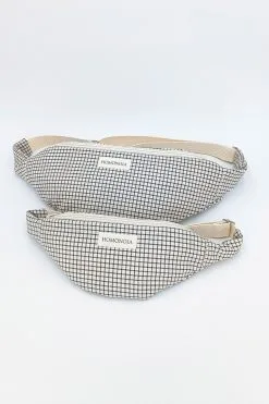 Homonoia Banane XL Velours Upcyclé -Thinking Mu Soldes Bananescarreauxvertetrose