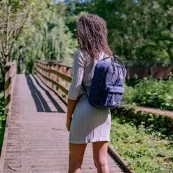 Bhangara Sac à Dos Chanvre - Sonam -Thinking Mu Soldes Bhangara sac a dos compact chanvre SONAM COBALT 7