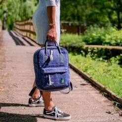 Bhangara Sac à Dos Chanvre - Sonam -Thinking Mu Soldes Bhangara sac a dos compact chanvre SONAM COBALT 8