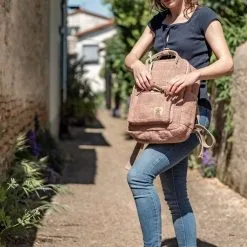 Bhangara Sac à Dos Chanvre - Sonam -Thinking Mu Soldes Bhangara sac a dos compact chanvre SONAM PECHE7