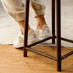 Caval Baskets En Cuir - Beige Floral -Thinking Mu Soldes CHA5016