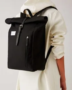 Sandqvist Sac à Dos Coton Biologique - Dante 29 Sandqvist Sac à Dos Coton Biologique - Dante -Thinking Mu Soldes DANTE Black SQA 584
