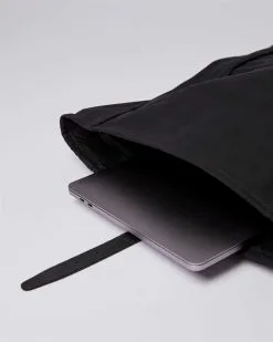 Sandqvist Sac à Dos Coton Biologique - Dante 28 Sandqvist Sac à Dos Coton Biologique - Dante -Thinking Mu Soldes DANTE Black SQA584 04