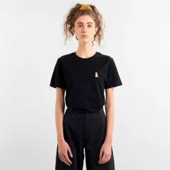 DEDICATED T-shirt à Motifs En Coton Bio - Mysen -Thinking Mu Soldes DEDICATED T shirt Mysen Peach 2 0030