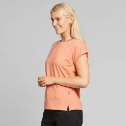 DEDICATED T-shirt Coton Biologique - Visby -Thinking Mu Soldes DEDICATED T shirt Visby corail 2