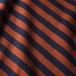 DEDICATED T-shirt Coton Biologique Rayé -Thinking Mu Soldes DEDICATED T shirt raye bordeaux bleu 2