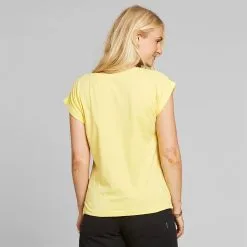 DEDICATED T-shirt Coton Biologique - Visby -Thinking Mu Soldes DEDICATED Visby jaune poussin 5