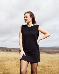 Carlotta Robe Courte Coton Upcyclé - Jenna -Thinking Mu Soldes DSC04724